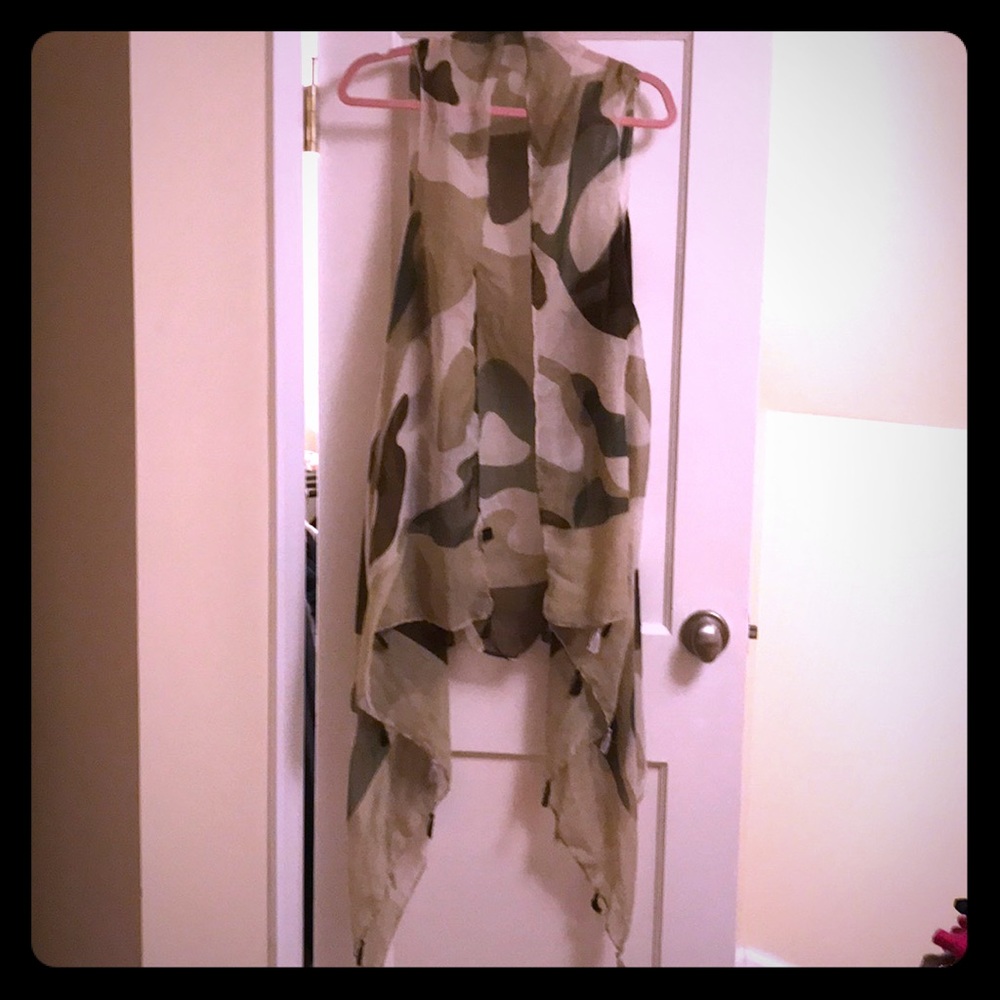 Camo bathing suit cover up